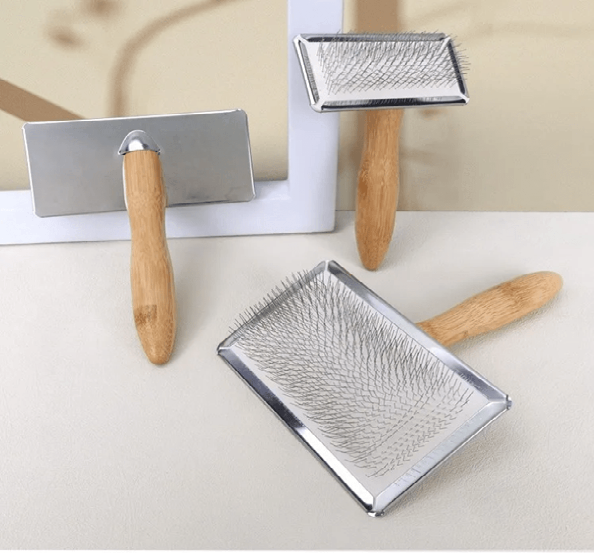 PawEase Solid Wood Pet Grooming Comb