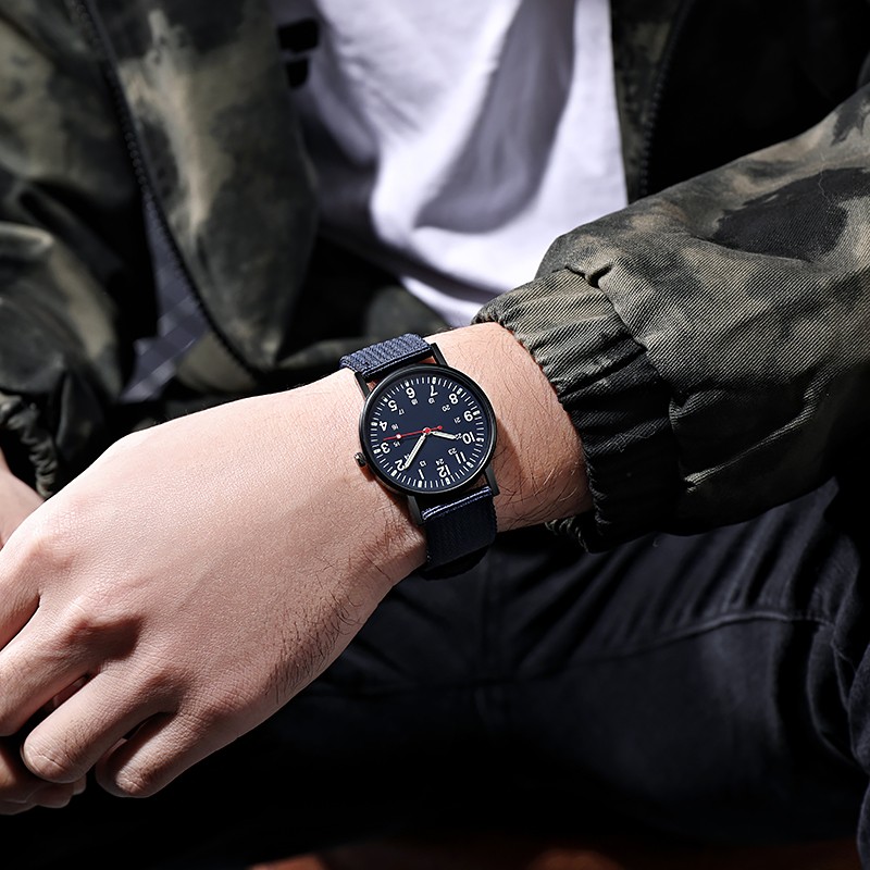 Luxury Men's Quartz Watch Big Dial, Waterproof, Luminous Hands
