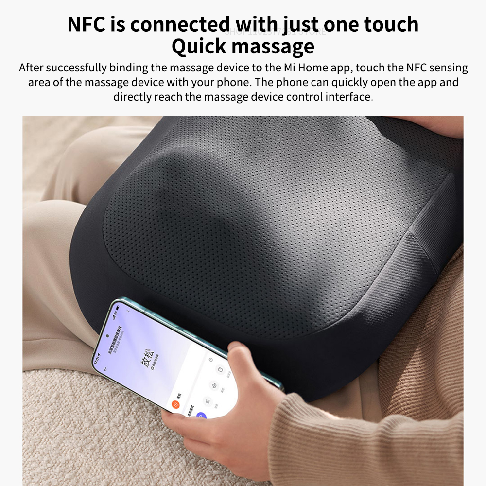 Smart Waist Massager with Hot Compress, Back & Shoulder Massager, Adjustable Heat, APP-Controlled
