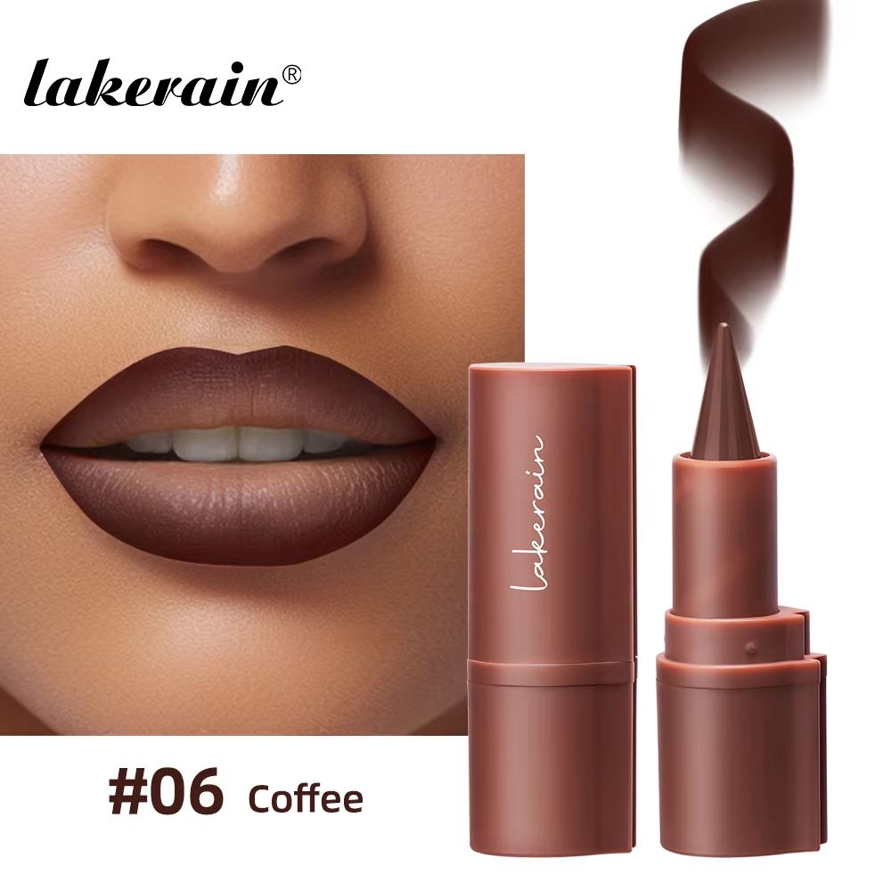 Lakerain Matte Lip Liner Crayon Waterproof Velvet Lip Contour Pencil Long Lasting Non Stick Lip Tint