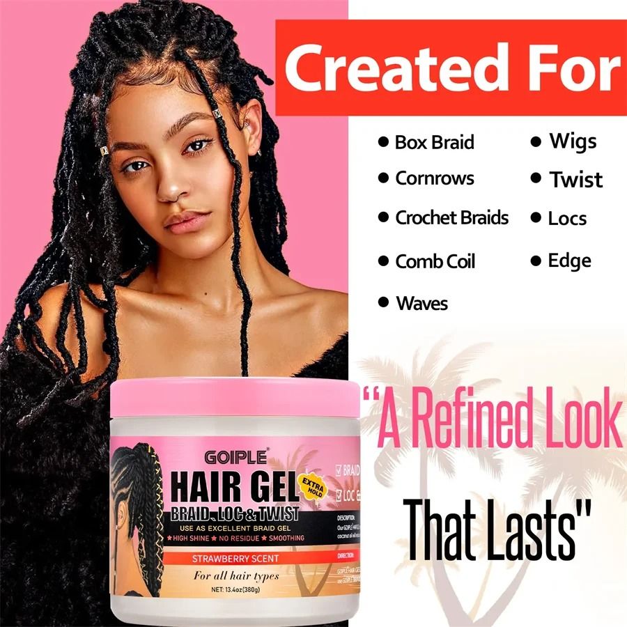 Strong Hold Professional Braid, Twist, and Lock Gel