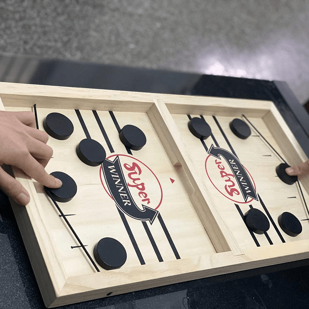 Desktop Battle Wooden Sling Hockey Game