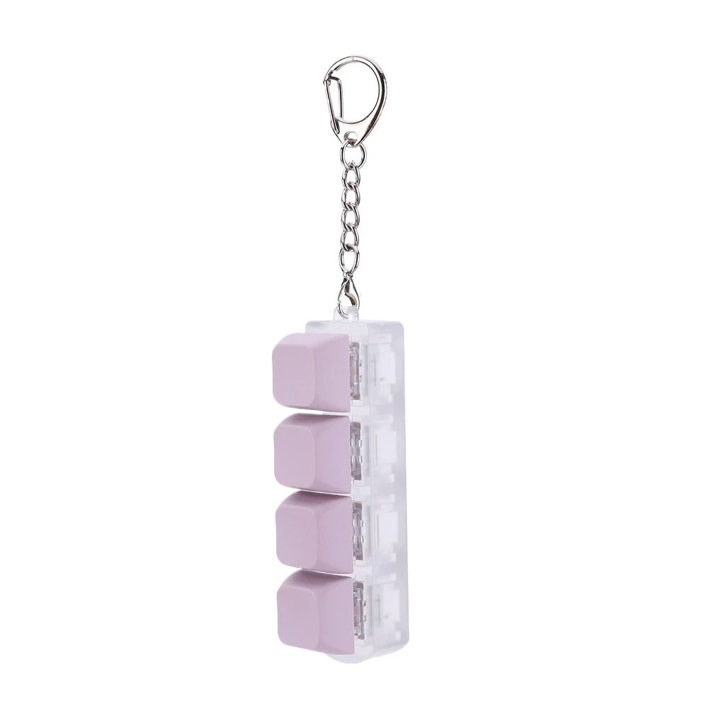 Button Keycap Fidget Keychain Toy Decompression Keyboard
