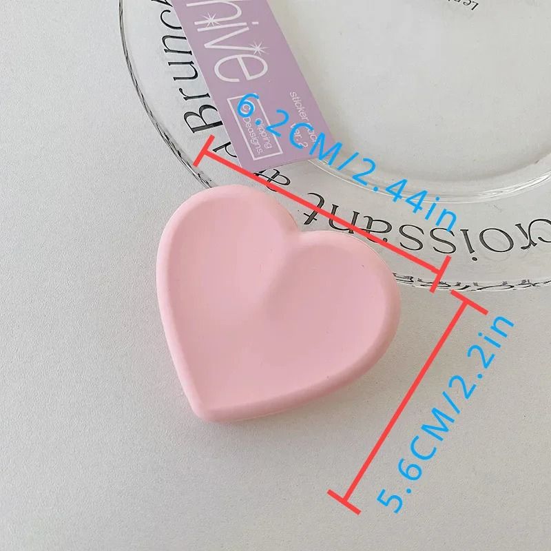 Ins Style Heart Silicone Phone Grip Bracket