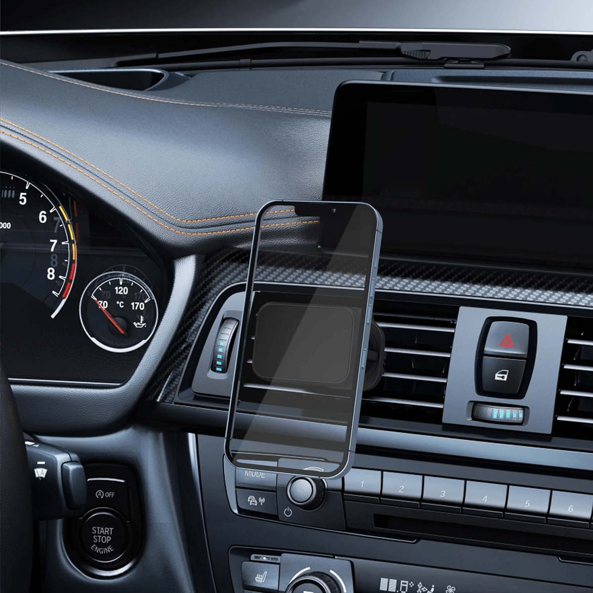 Universal 360 Degree Magnetic Car Vent Phone Holder Powerful 6-Magnet Secure Mount
