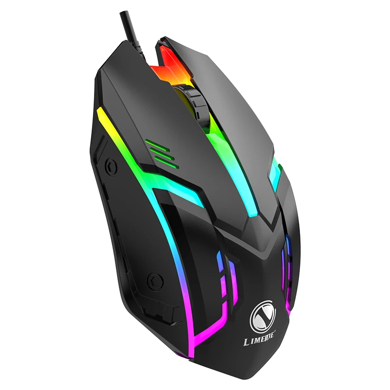 USB Wired Luminous Backlit Mouse for Office, Gaming, Laptop, Desktop, Mute Design