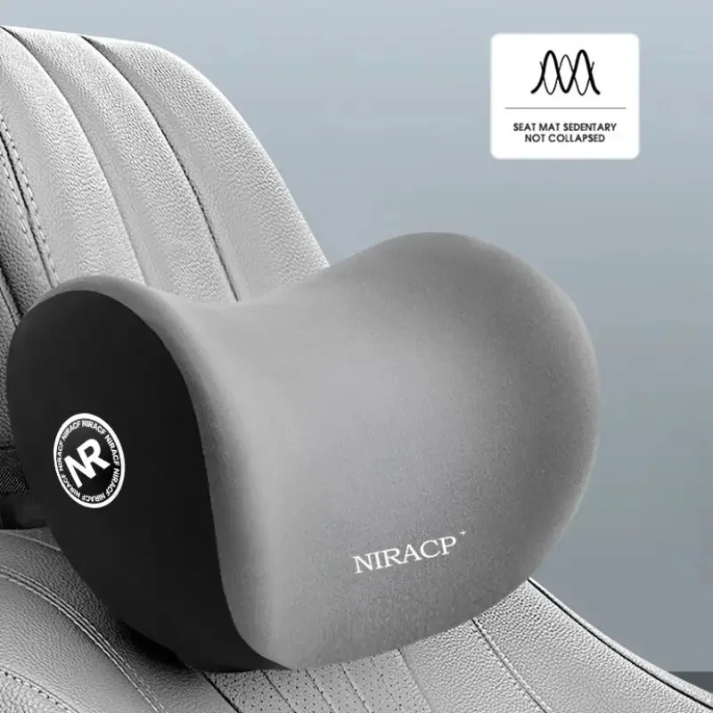Memory Foam Comfort Car Neck Pillow, Adjustable Shoulder Belt Pad for Neck Pain Relief