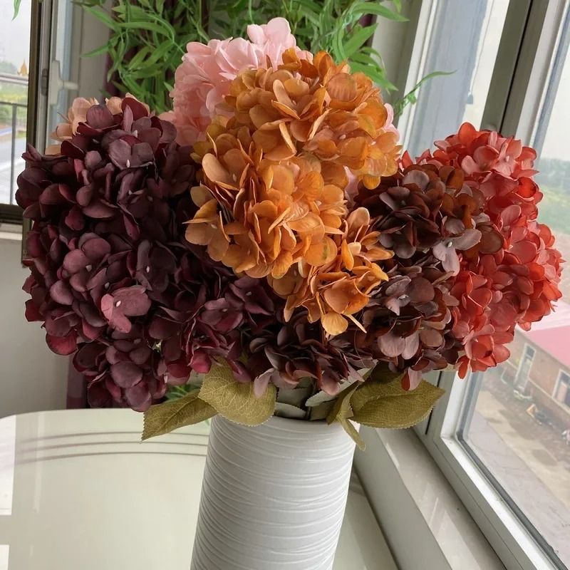 Artificial Hydrangea Fake Flower Wedding Photography Bouquet Home Decor