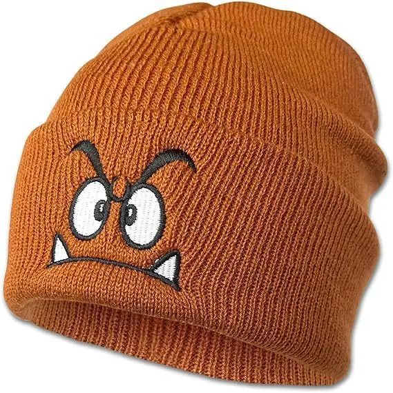 Women Warm Pullover Beanie Hat – Cozy Winter Beanie Hat with Fun Emoji Design