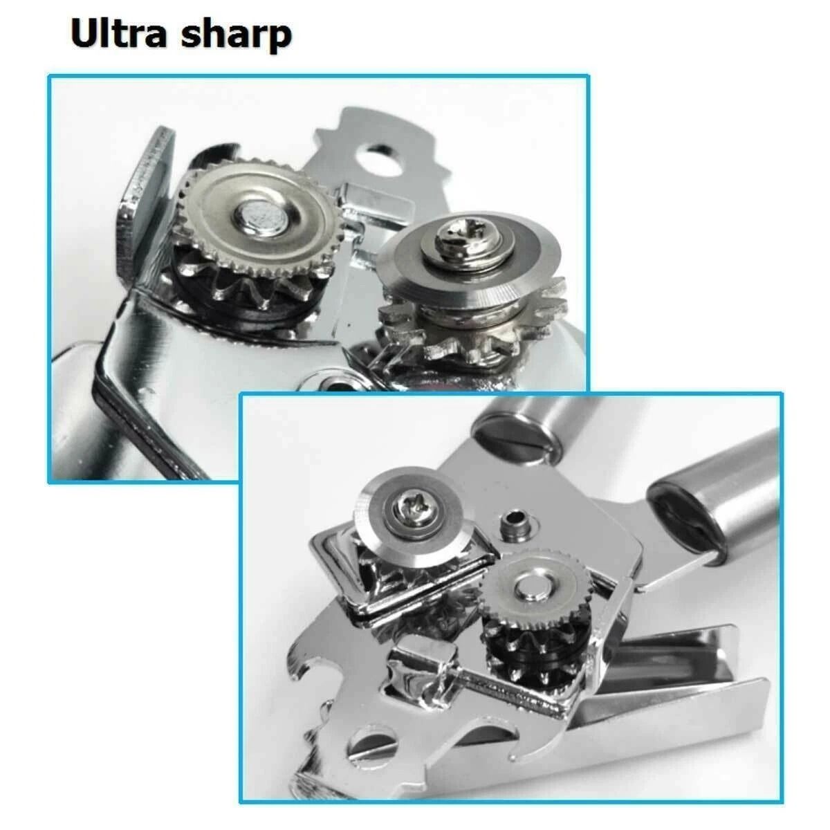 Stainless Steel Heavy Duty CAN OPENER, Strong Blades, Professional Chef Tool NEW