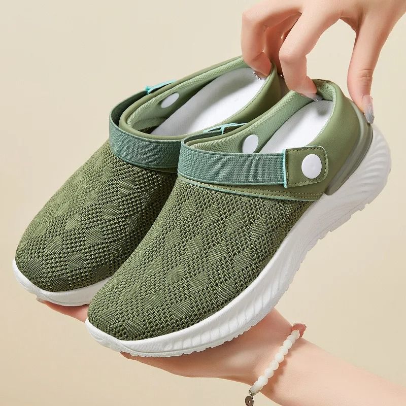 Womens Fashion Breathable Mesh Slip-On Shoes