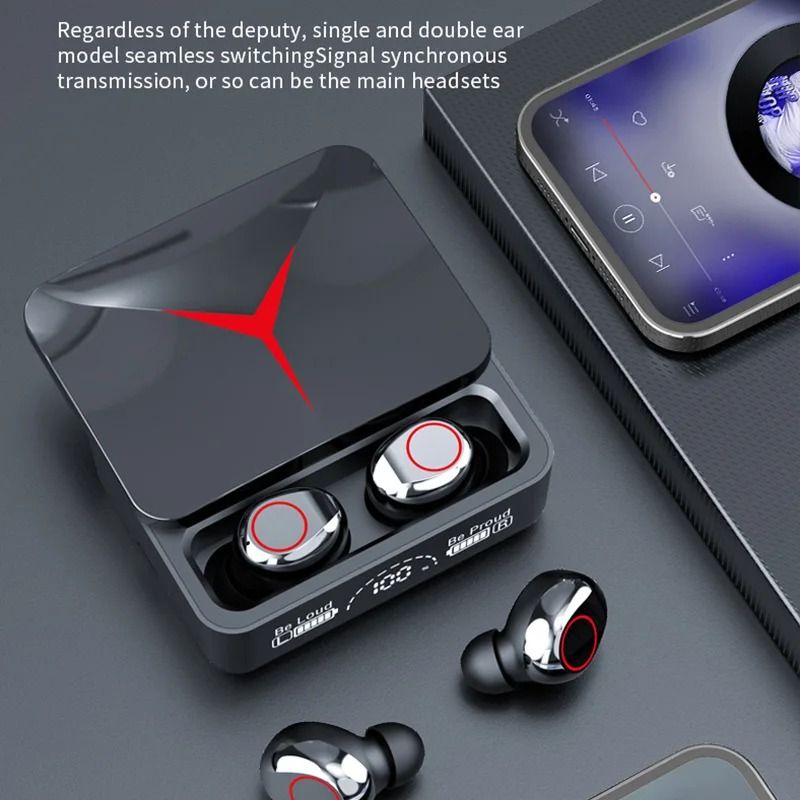 TWS Wireless Bluetooth Earphones with Touch Control and HIFI Stereo Noise Reduction for Gaming