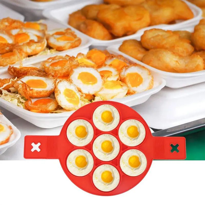 Silicone Pancake Egg Ring Mold – Nonstick Fried Egg & Omelet Cooking Rings
