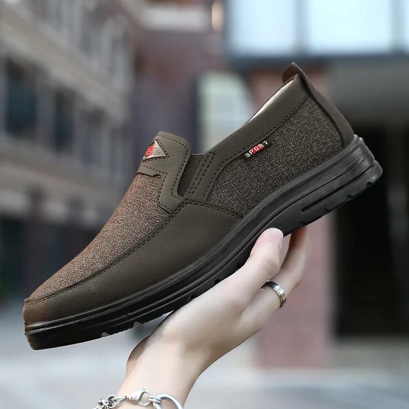 Men's Lightweight Breathable Canvas Driving Loafers