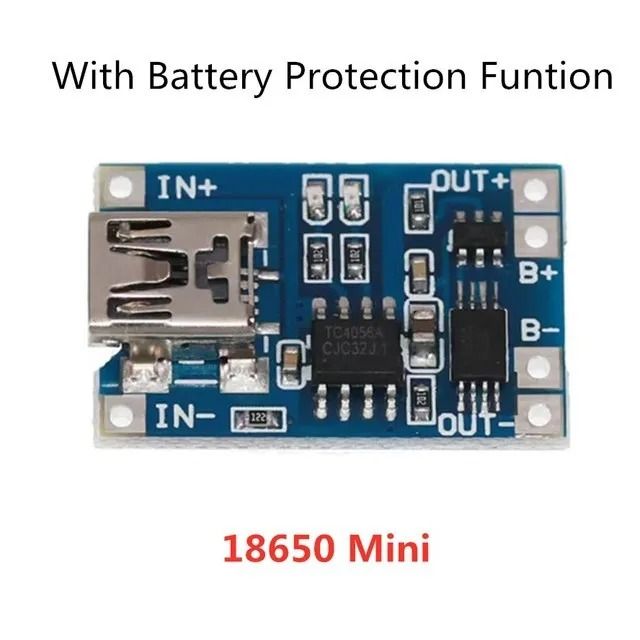 18650 Lithium Battery Charger Module 5V 1A with Protection