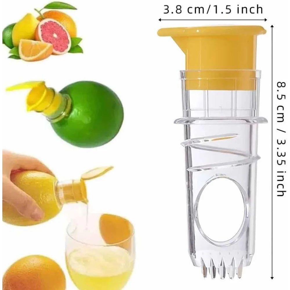FreshSeal Manual Citrus Juicer with Lid – Mini Lemon Squeezer & Portable Citrus Press