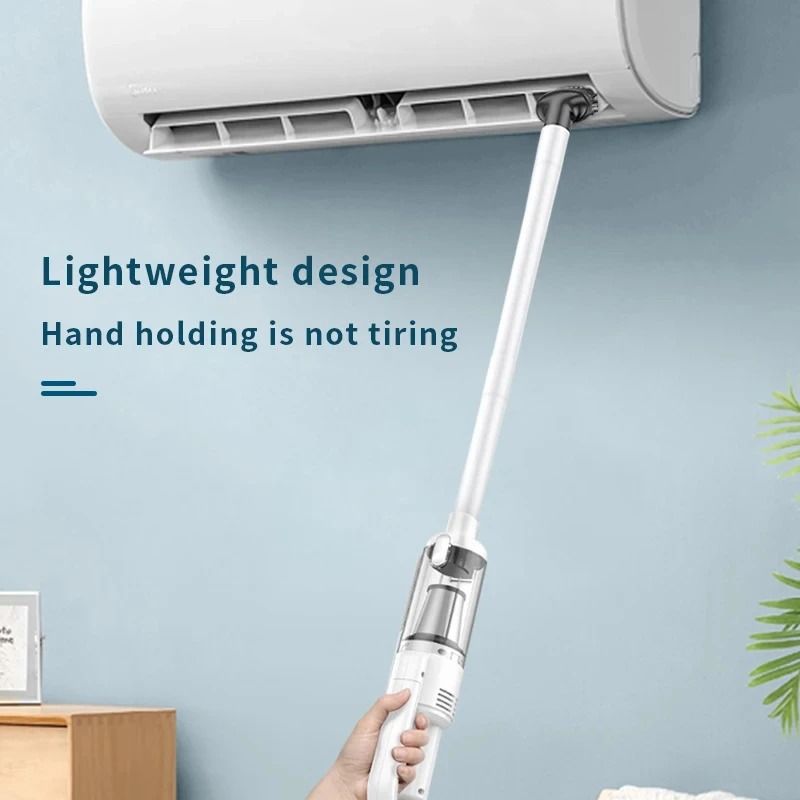 Wireless Handheld Car Vacuum Cleaner 6500Pa Suction with LED Light and Multi-Brush Attachments