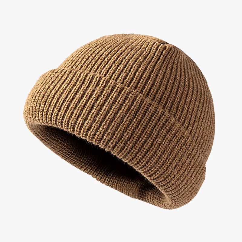 Unisex Knitted Melon Skin Winter Beanie Hat