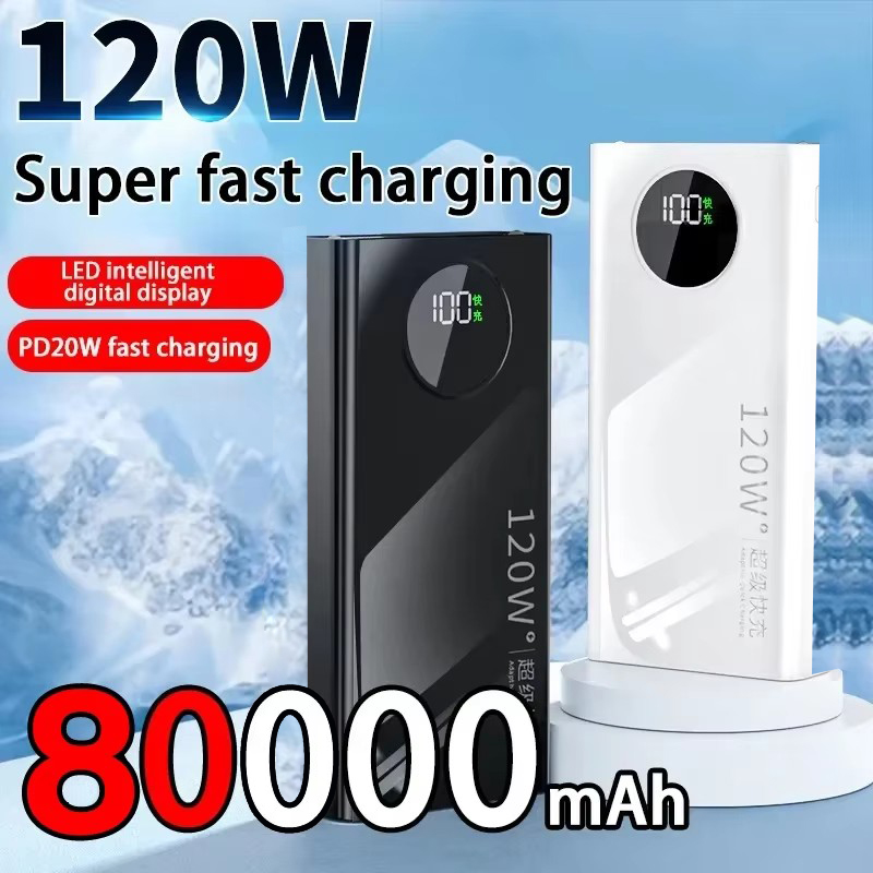 Ultra-High Capacity Power Bank Super Fast Charging External Battery