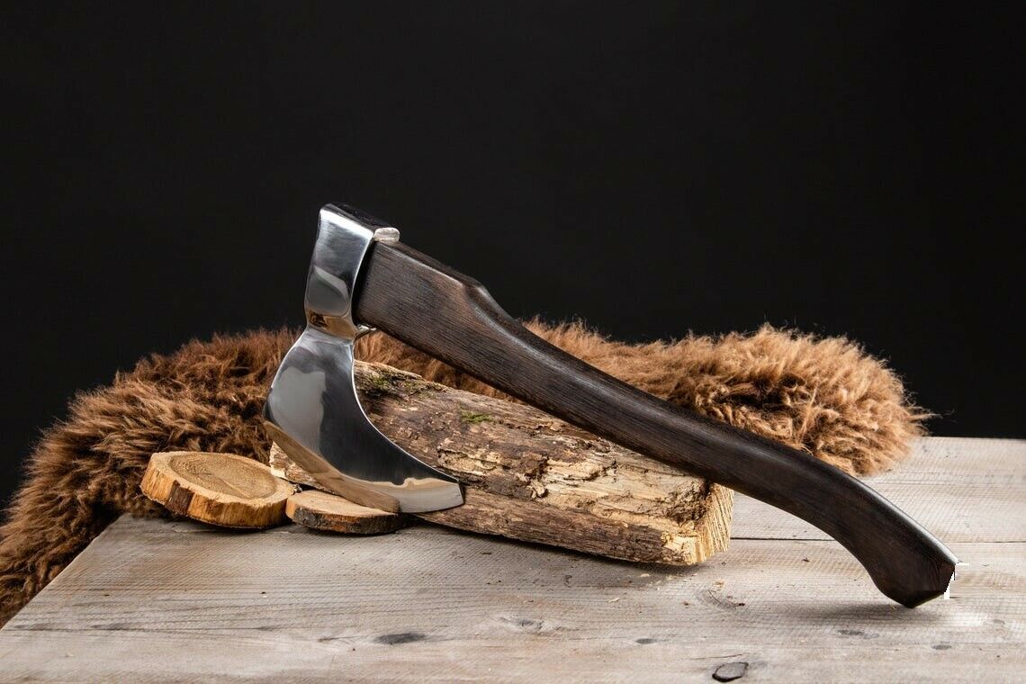 CUSTOM HANDMADE HIGH CARBON STEEL HATCHET TOMAHAWK HUNTING AXE