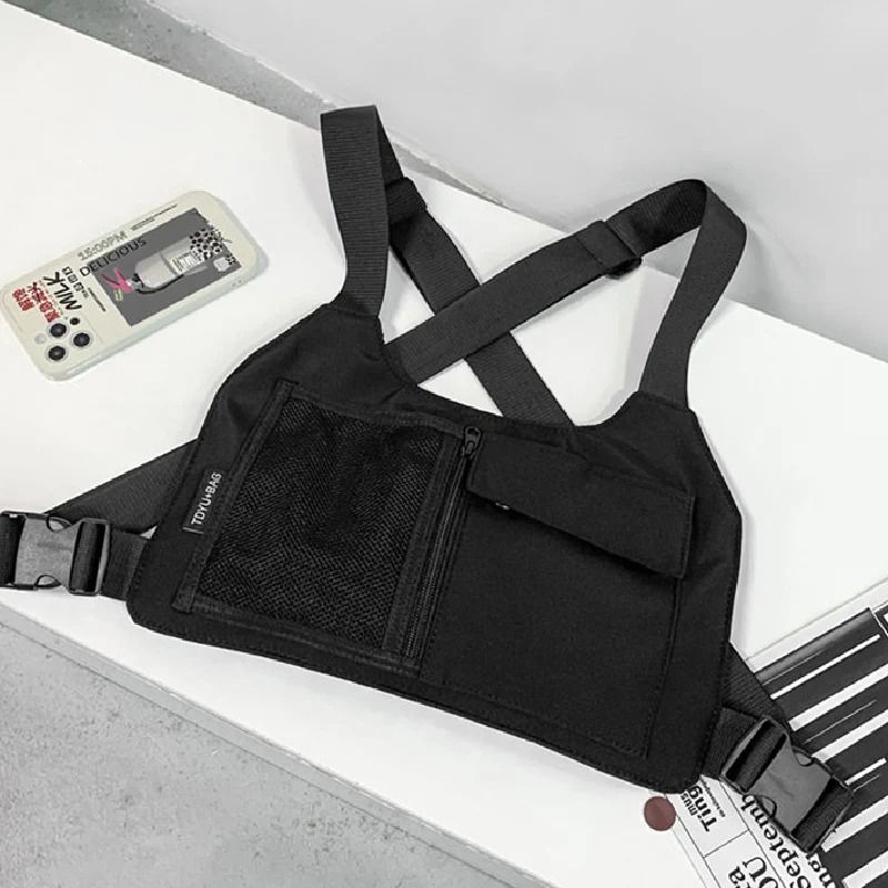 Chest Rig Bag Tactical Chest Bag Nylon Streetwear Chest Harness Unisex Vest Pack