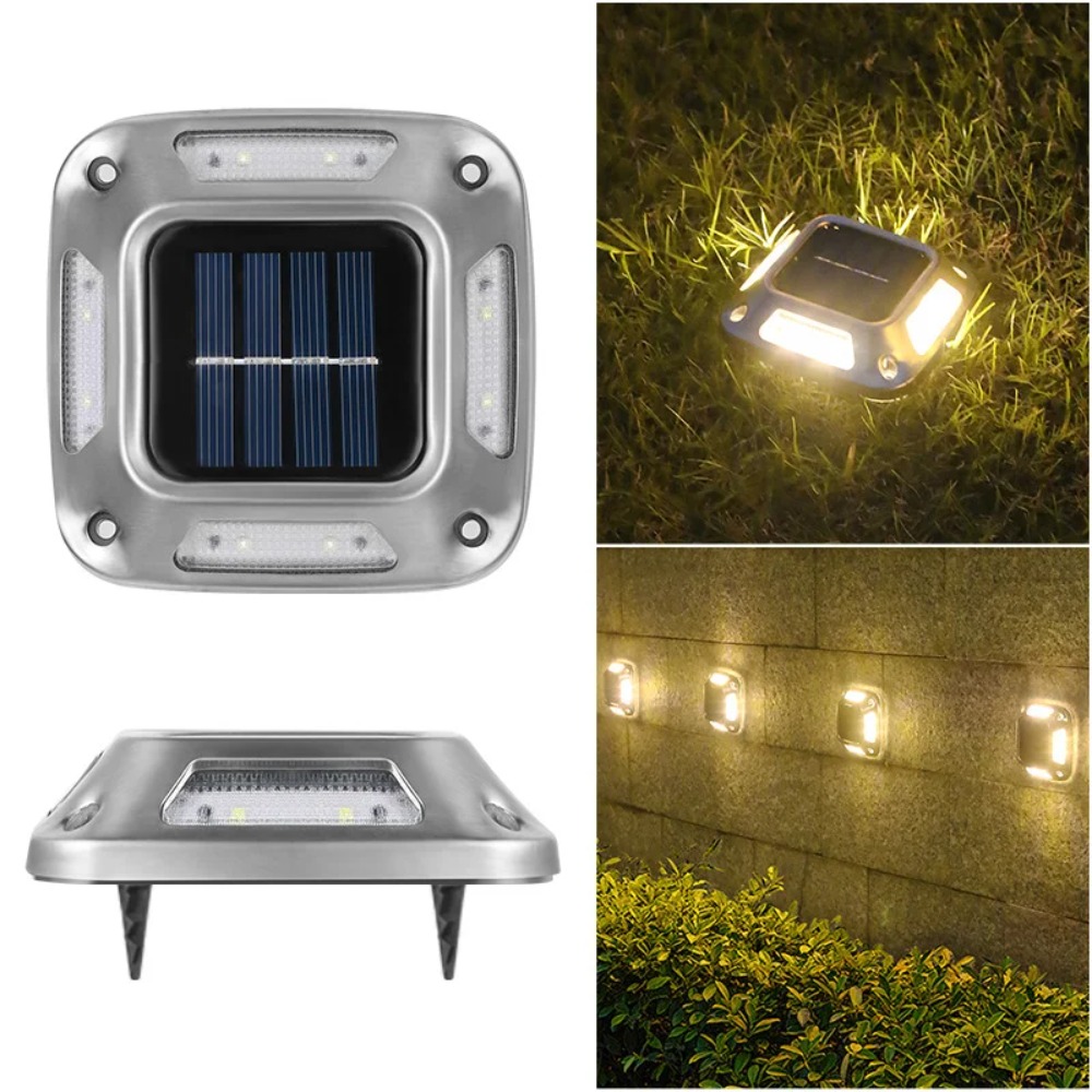 Solar Garden Lights Waterproof LED Outdoor Ground Lights for Courtyards & Driveways