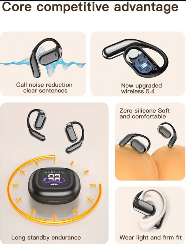 UYUXIO AI Translating Earbuds Real Time Translation with Touch Screen
