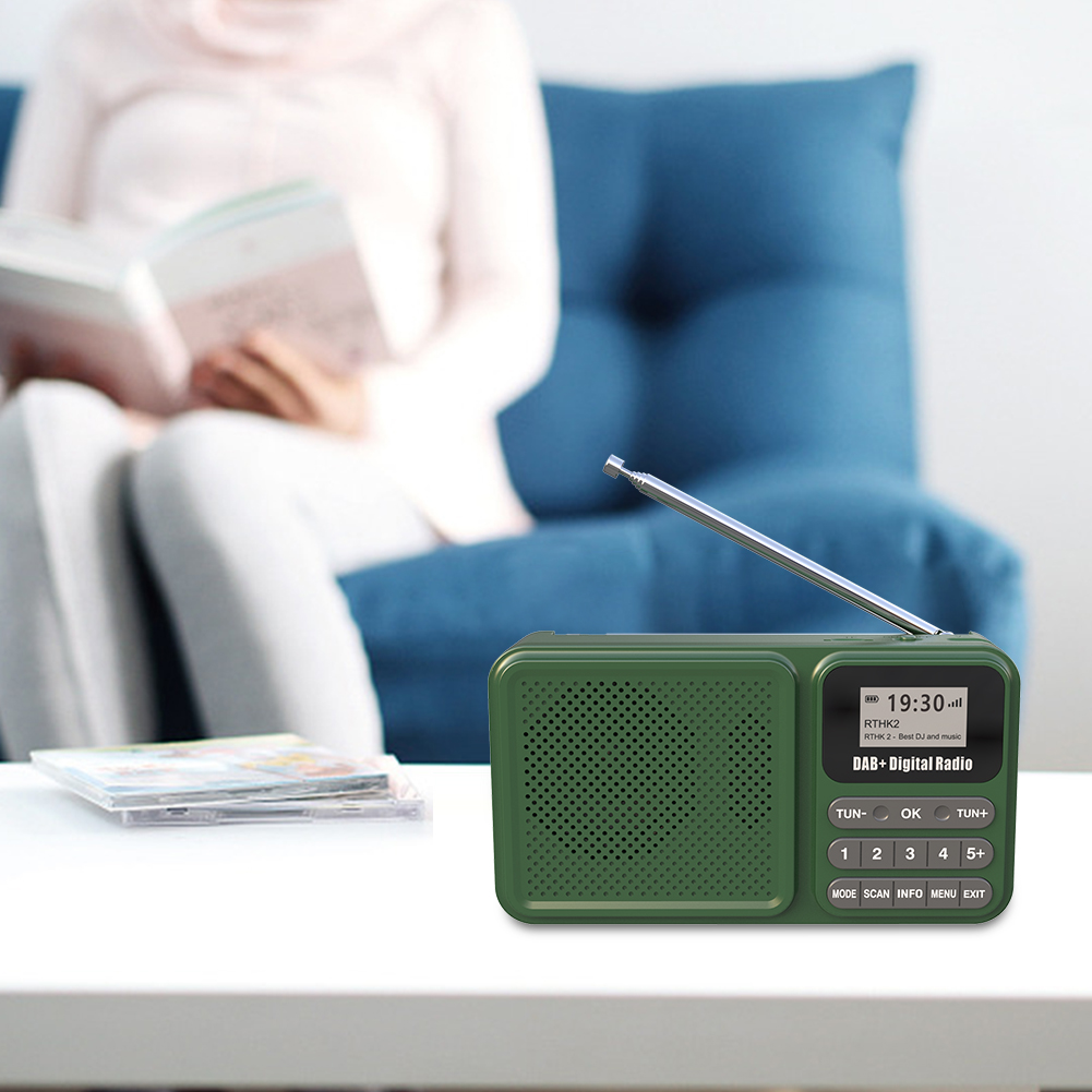 Portable DAB Digital Radio with Bluetooth, Solar Charging, Music Play & Emergency Function