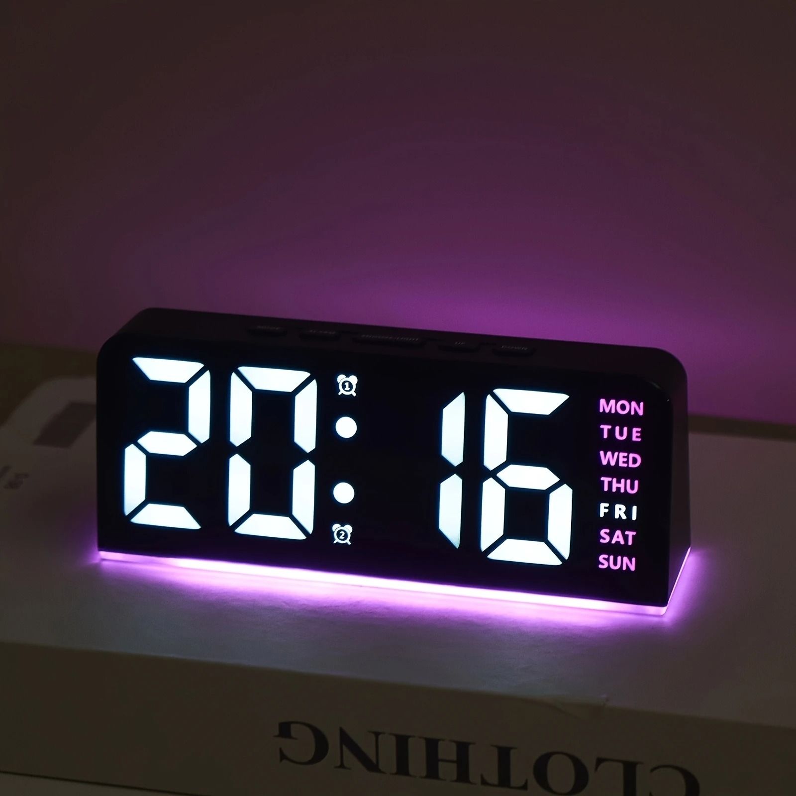 Digital LED Smart Alarm Clock with Dual Alarms & Snooze