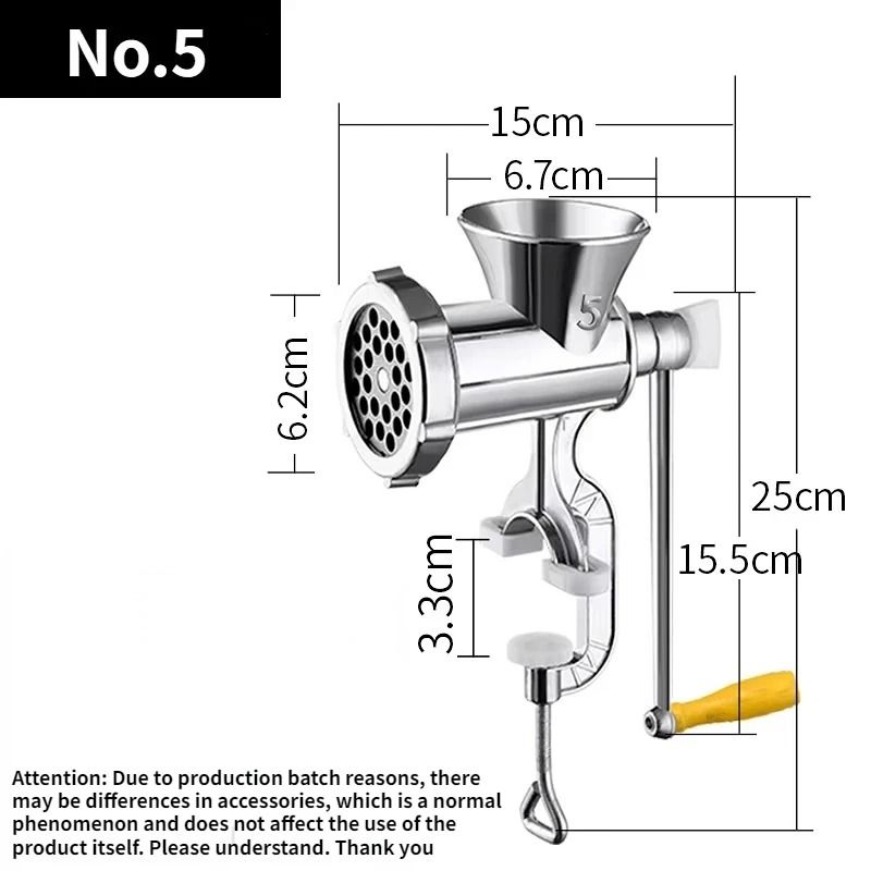 Heavy Duty Hand Operated Manual Kitchen Meat Mincer and Sausage Filler