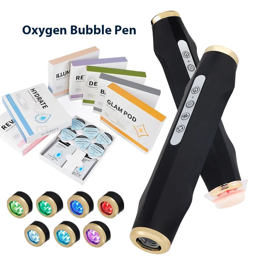 Portable Oxygen Bubble Facial Machine with CO2 Gel for Skin Care and Spa Treatments