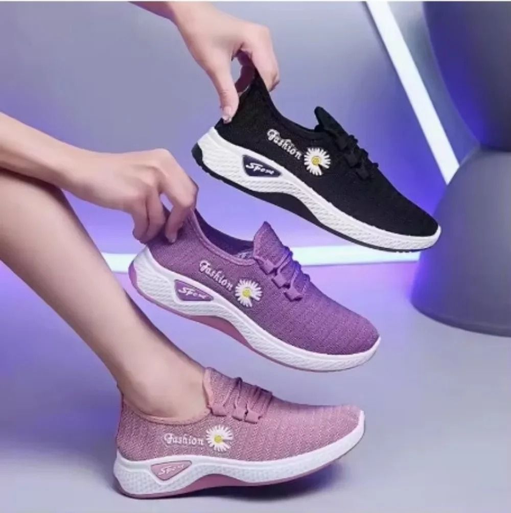 Women Breathable Mesh Running Sneakers Lightweight Casual Shoes