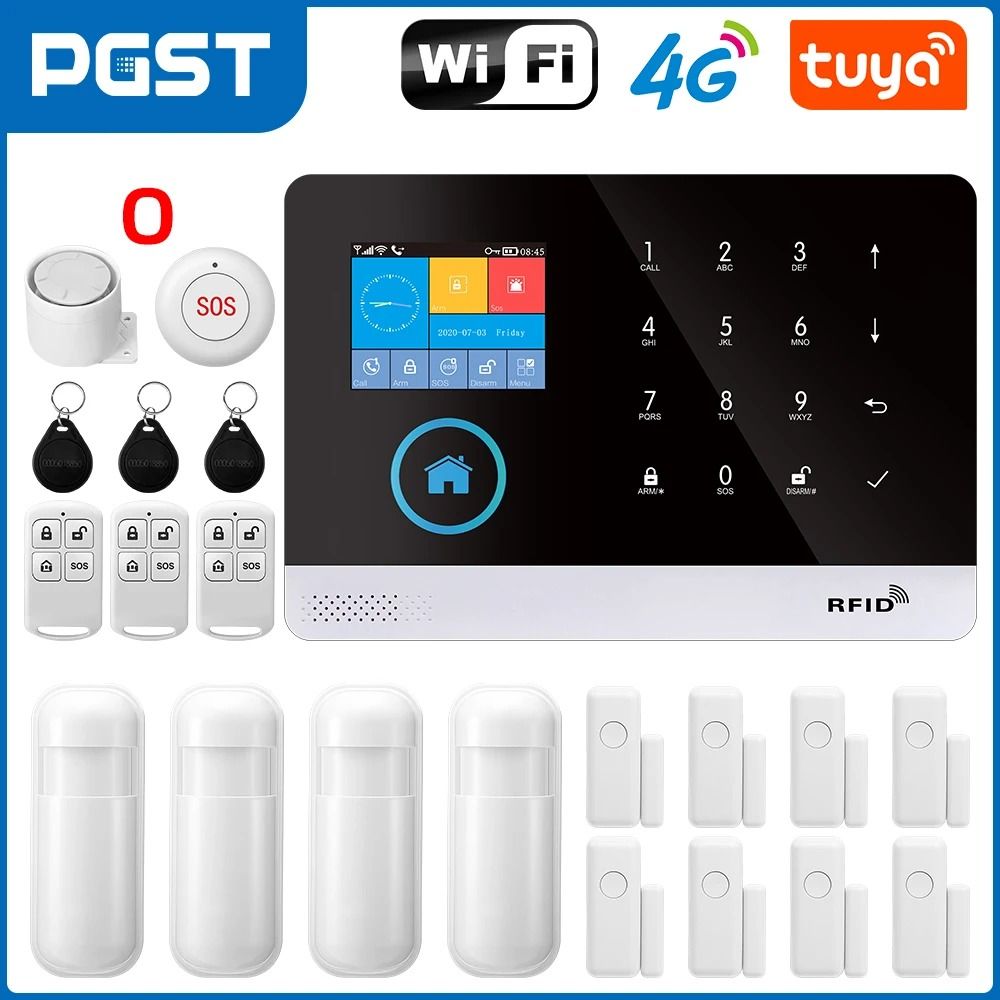 PGST 103 4G WiFi GSM Home Security Alarm System