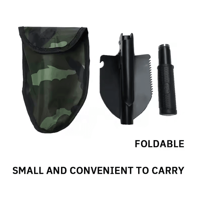 TactixPro Folding Military Shovel Multifunctional Survival Tool