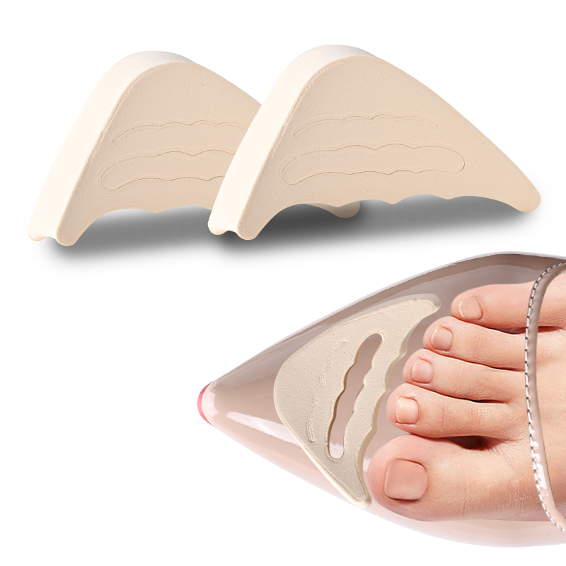 Women High Heel Half Forefoot Cushion, Toe Plug Insoles Pain Relief Protector, Big Shoes Toe Front Filler Adjustment