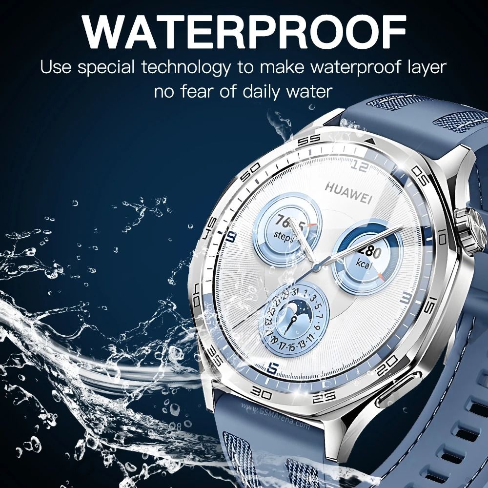 Full Screen Protector for Huawei Watch GT5 Series – HD Tempered Glass Film for GT5 & GT5 Pro (46/42/41mm)