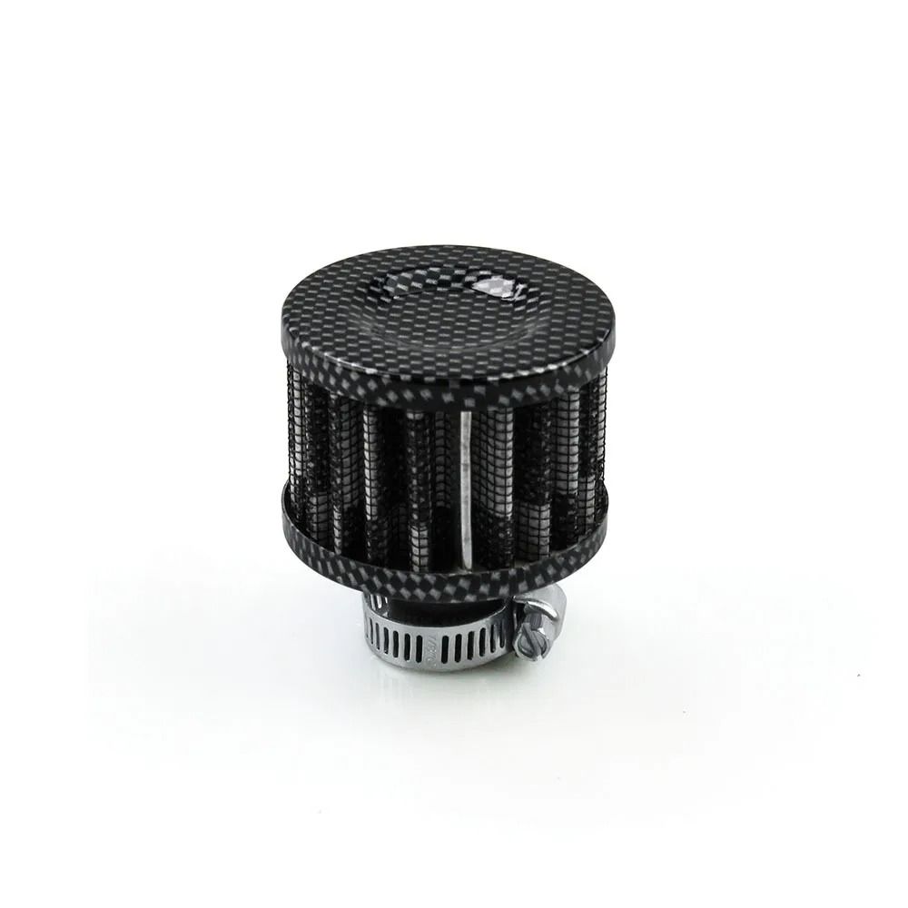 12 mm Universal Mini Breather Air Filter High Flow Crankcase Vent for Cars and Motorcycles