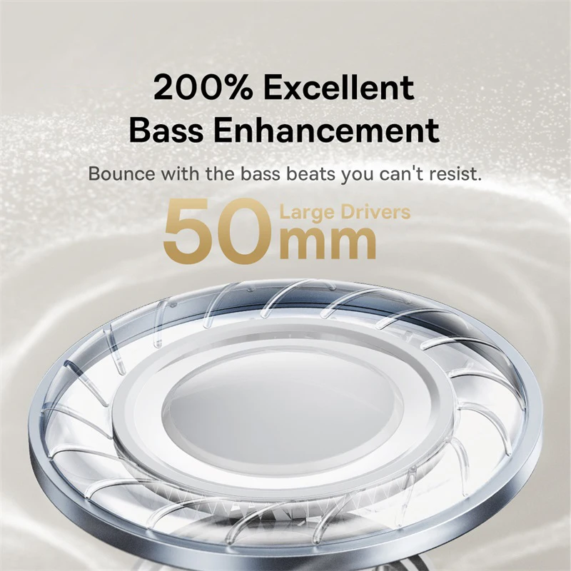 Over Ear Headset Baseus Bowie 30 Max, 3D Spatial Audio, Hi-res LDAC, 45dB Noise Cancellation, Bluetooth Wireless Earphon