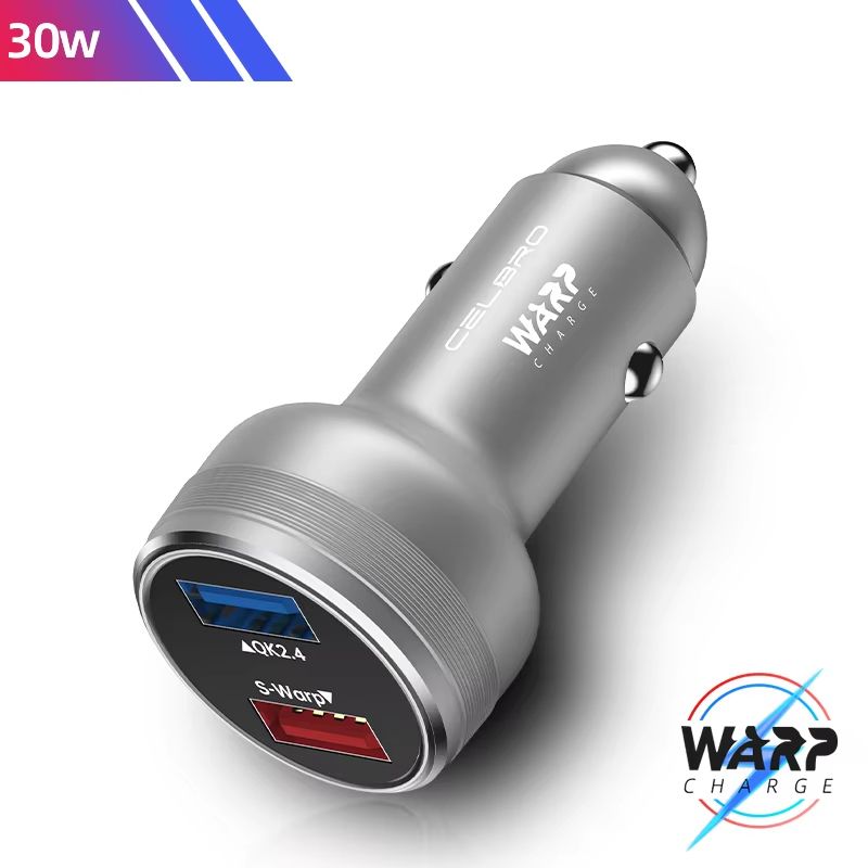 OnePlus Dual USB Car Charger 80W Super Fast SuperVOOC Warp Charge Adapter