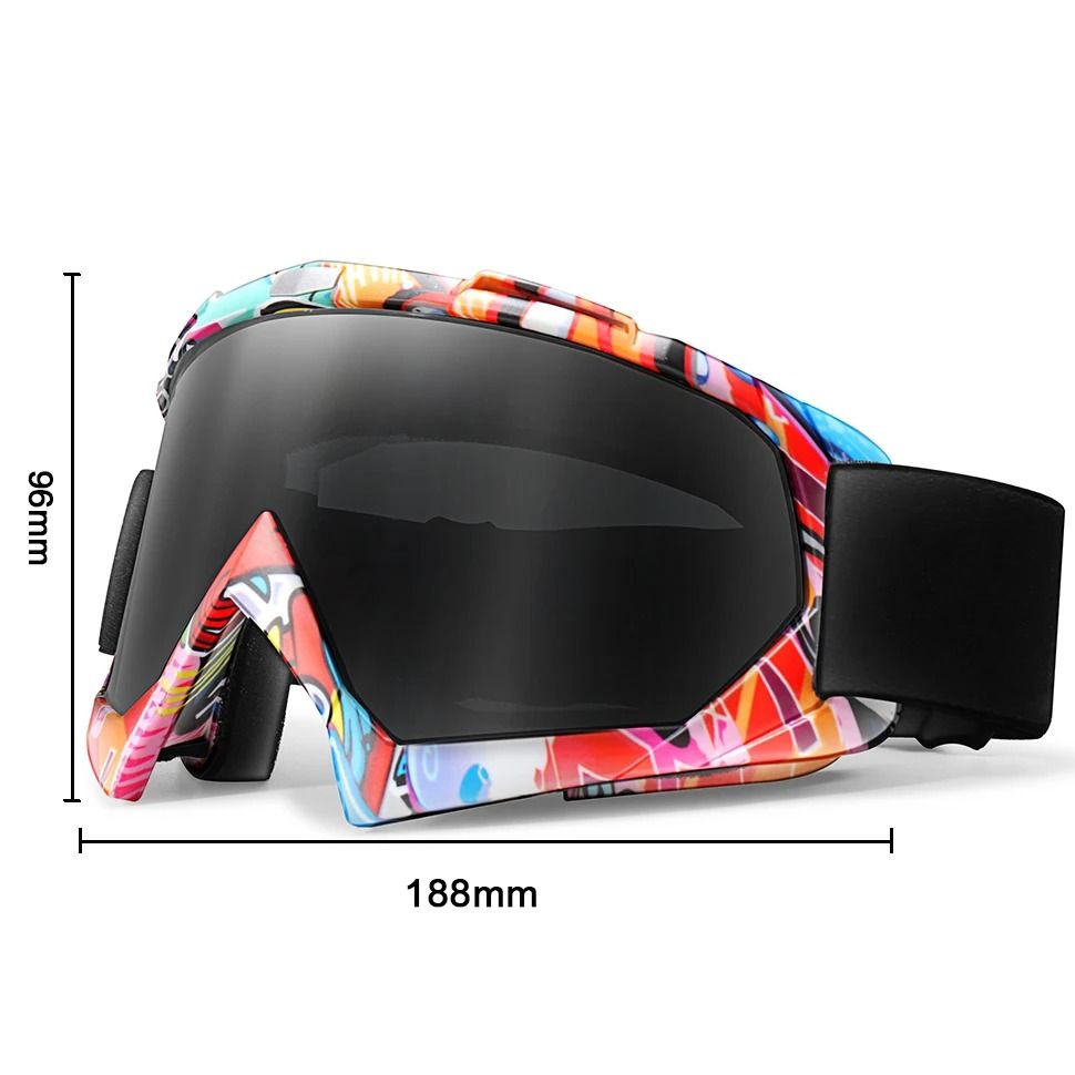 Outdoor Double Layer Anti Fog Snow Goggles