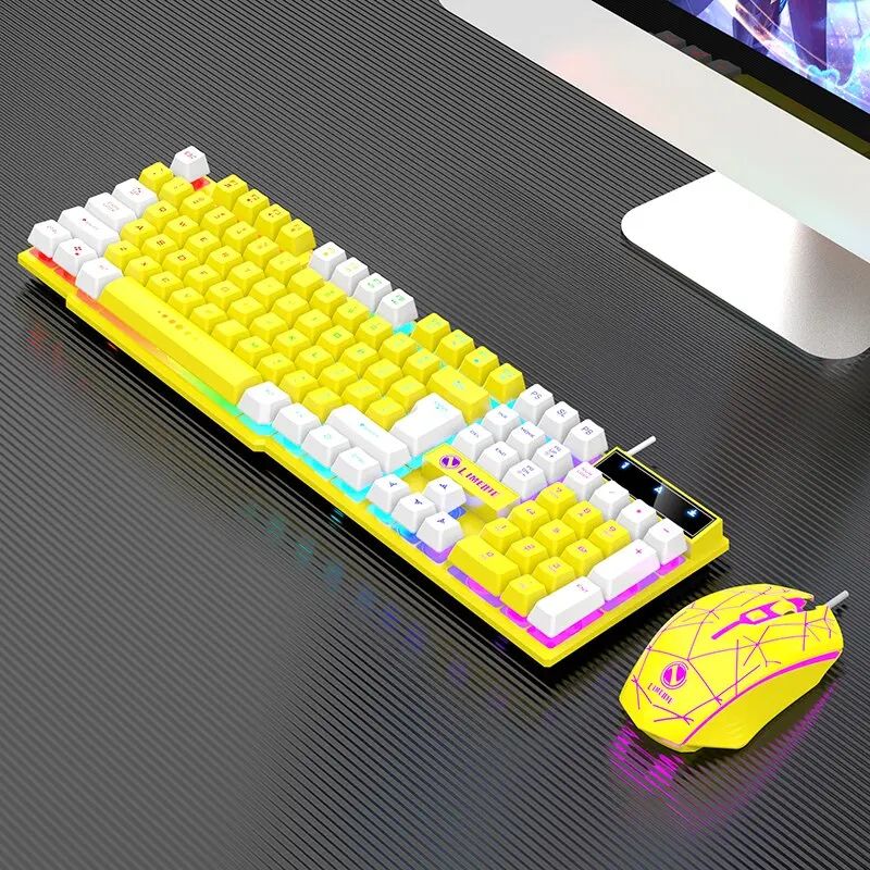 RGB Gaming Keyboard Mouse Combo Wired