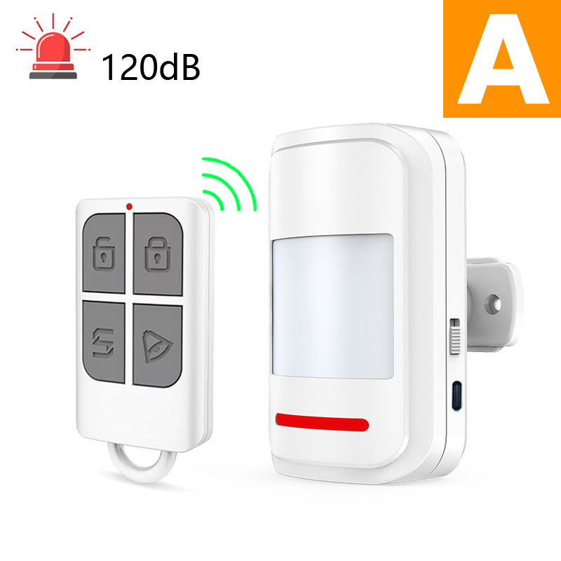 PIR Motion Sensor, Infrared Detector Human Body Movement Alarm, Modes , Welcome Security Remote Control