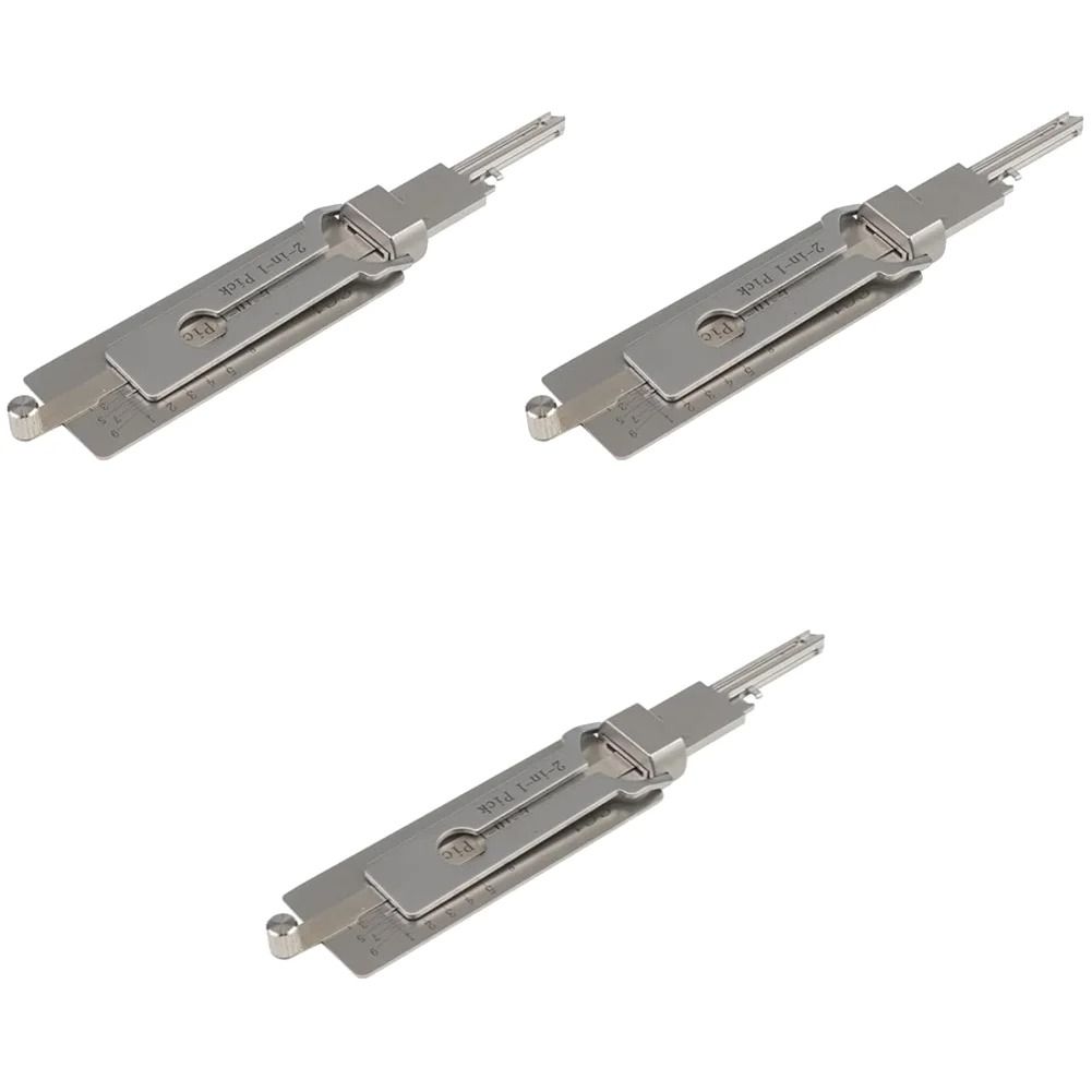 Stainless Steel Key Decoder & Precision Hook Repair Tool Set