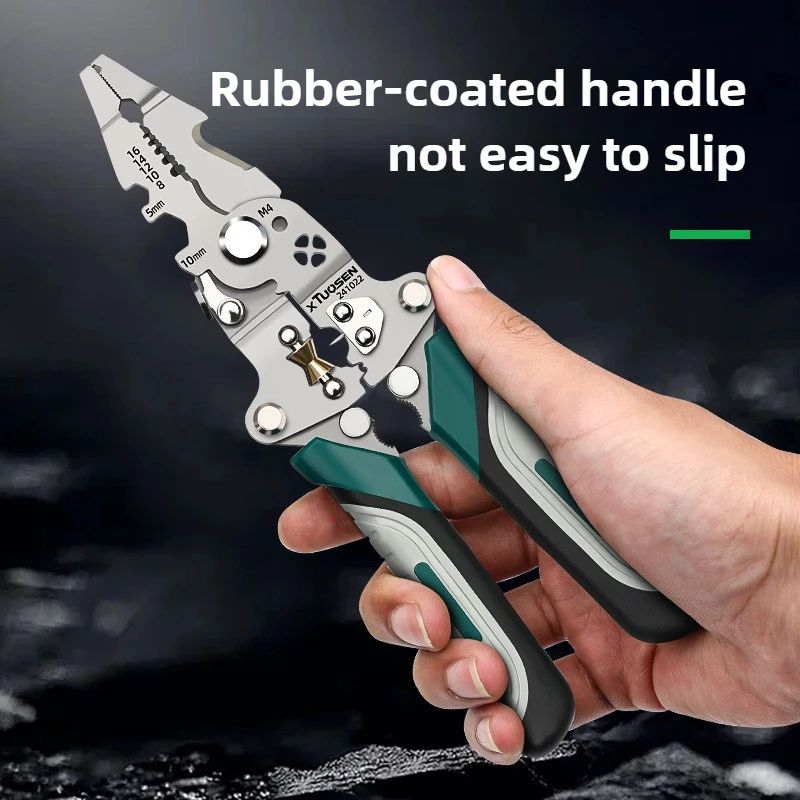 TUOSEN Multifunction Foldable Wire Stripper Pliers