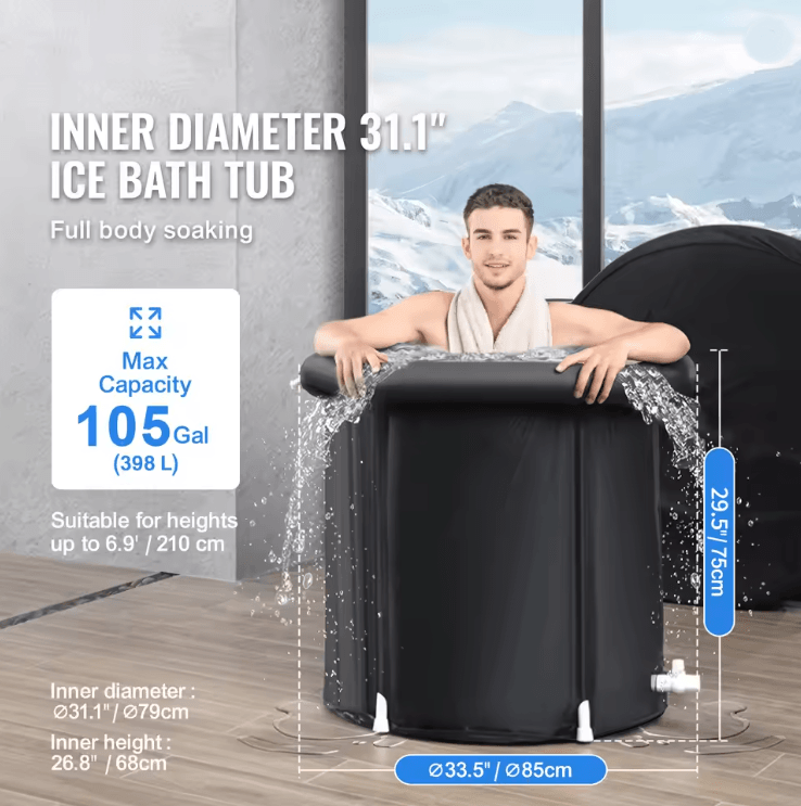 ChillPro Portable Ice Bath Tub for Athletes