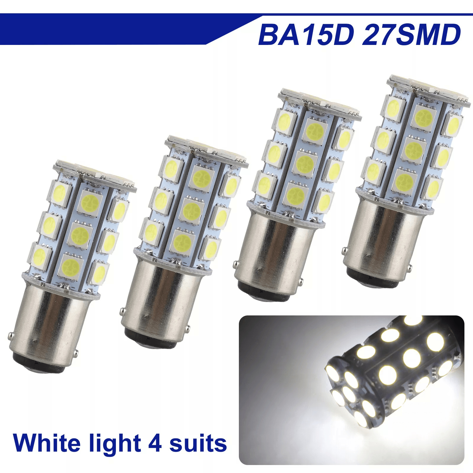 LED Bulbs 6000K White for Interior Tail Brake Stop Light