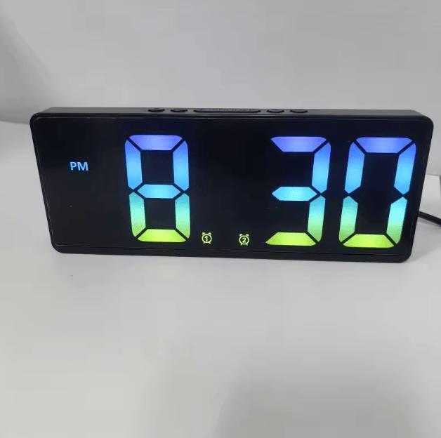 Smart Voice Control LED Digital Alarm Clock – Temperature Display & Snooze Night Mode
