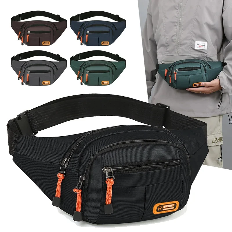Waterproof Oxford Tactical Waist Bag Multi Pocket Outdoor Utility Pouch & EDC Belt Bag for Men and Women