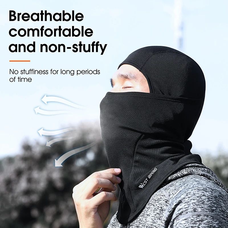WEST BIKING Winter Fleece Balaclava Windproof Thermal Face Mask