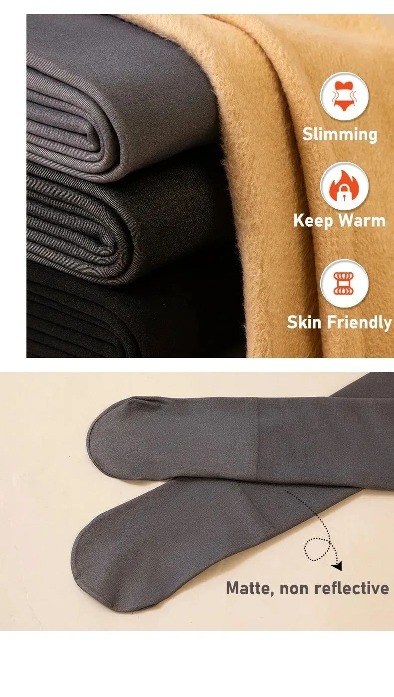 Warm Velvet High Waisted Tights